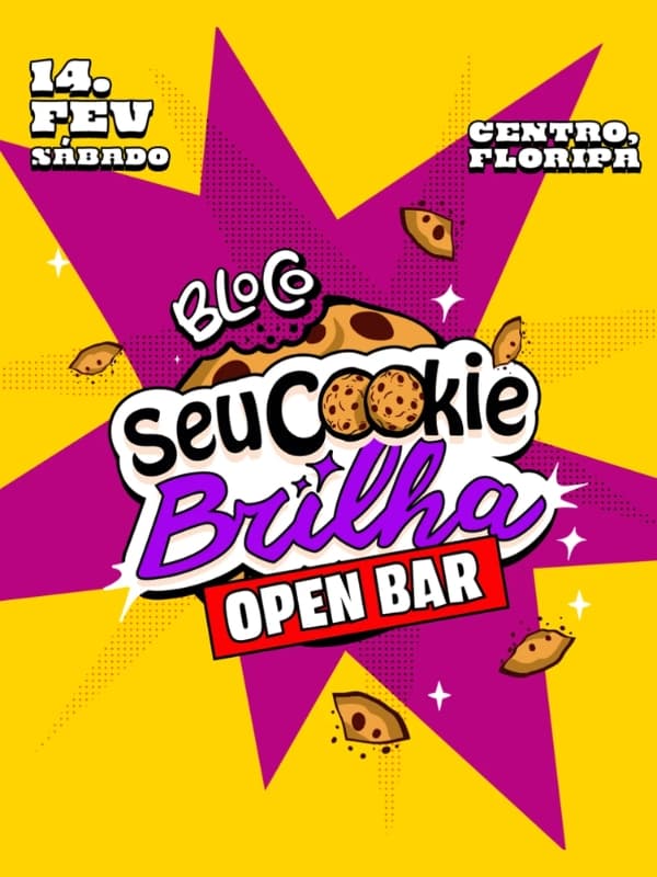 Bloco Seu Cookie Brilha